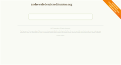Desktop Screenshot of andrewsfederalcreditunion.org